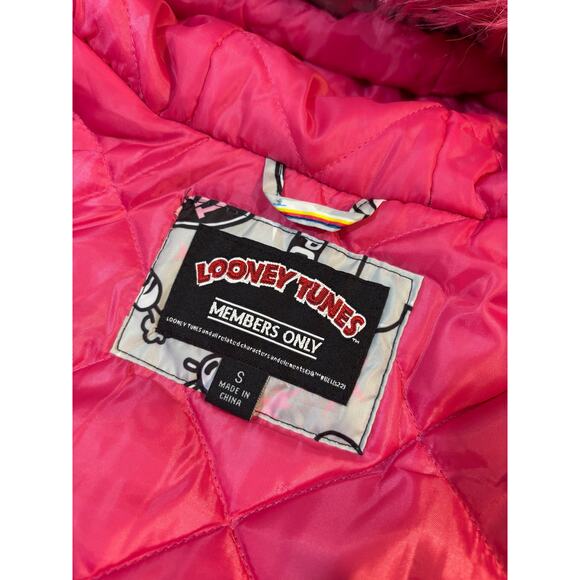 Looney Tunes Puffer Jacket Size Small - Picture 6 of 7